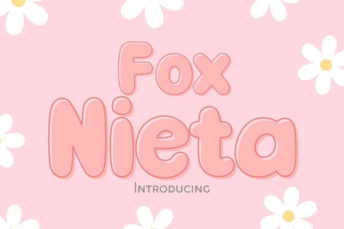 Beispiel einer Fox Nieta-Schriftart