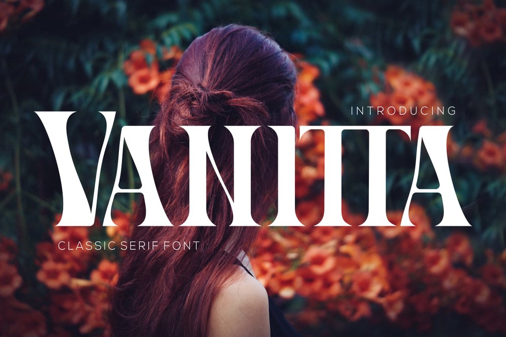 Beispiel einer Vanitta-Schriftart