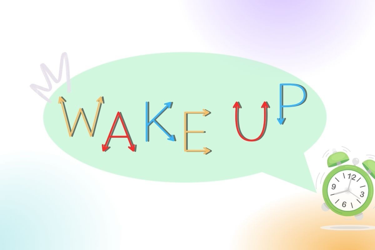 Beispiel einer Wake Up-Schriftart