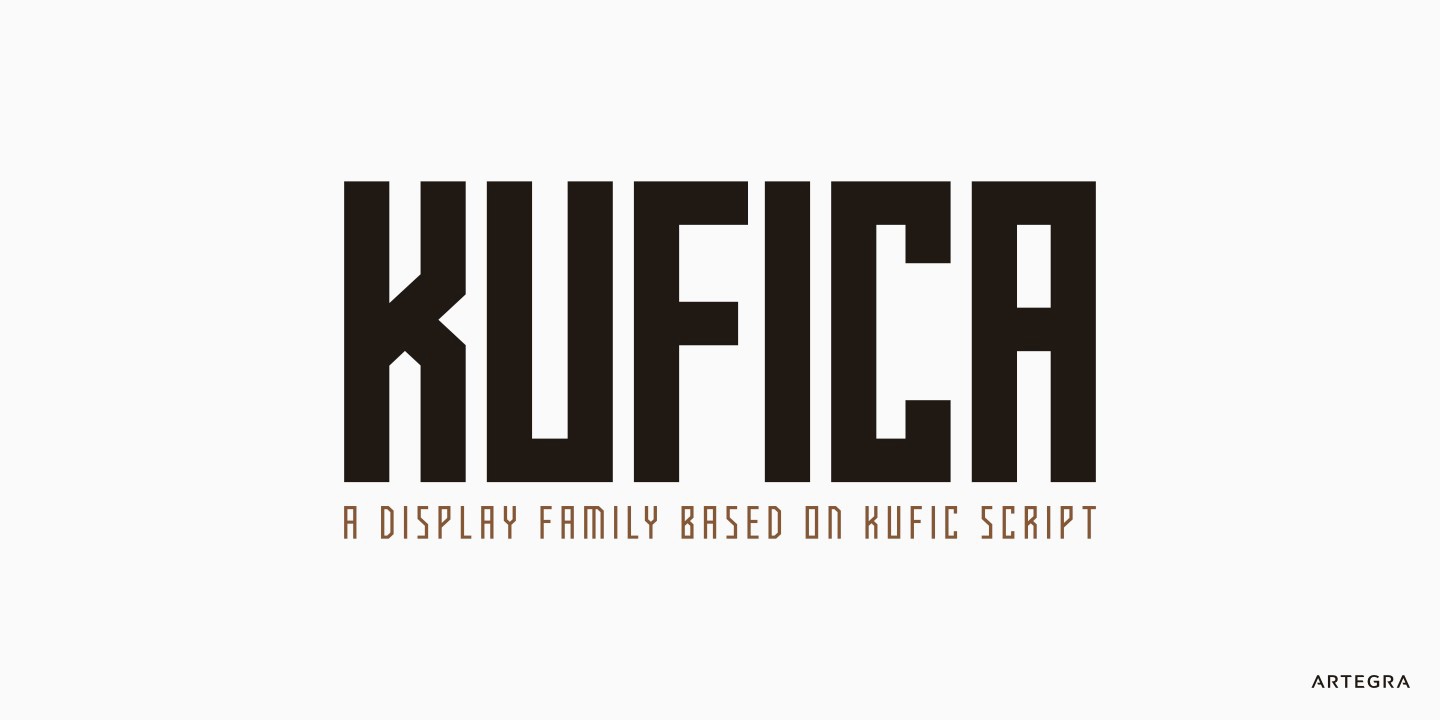 Beispiel einer Kufica-Schriftart