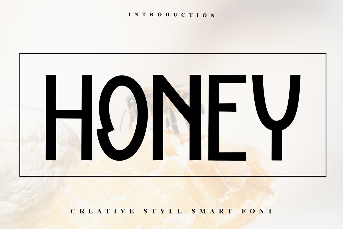 Beispiel einer Honey Regular-Schriftart