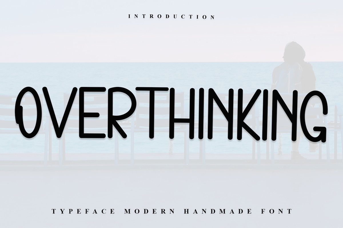 Beispiel einer Overthinking-Schriftart