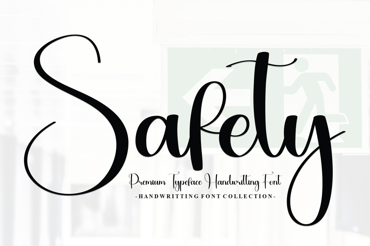 Beispiel einer Safety-Schriftart