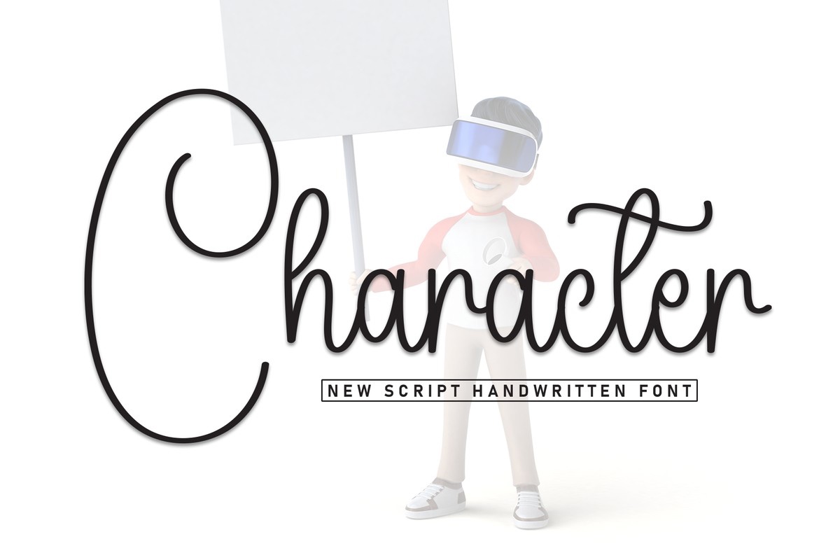 Beispiel einer Character-Schriftart