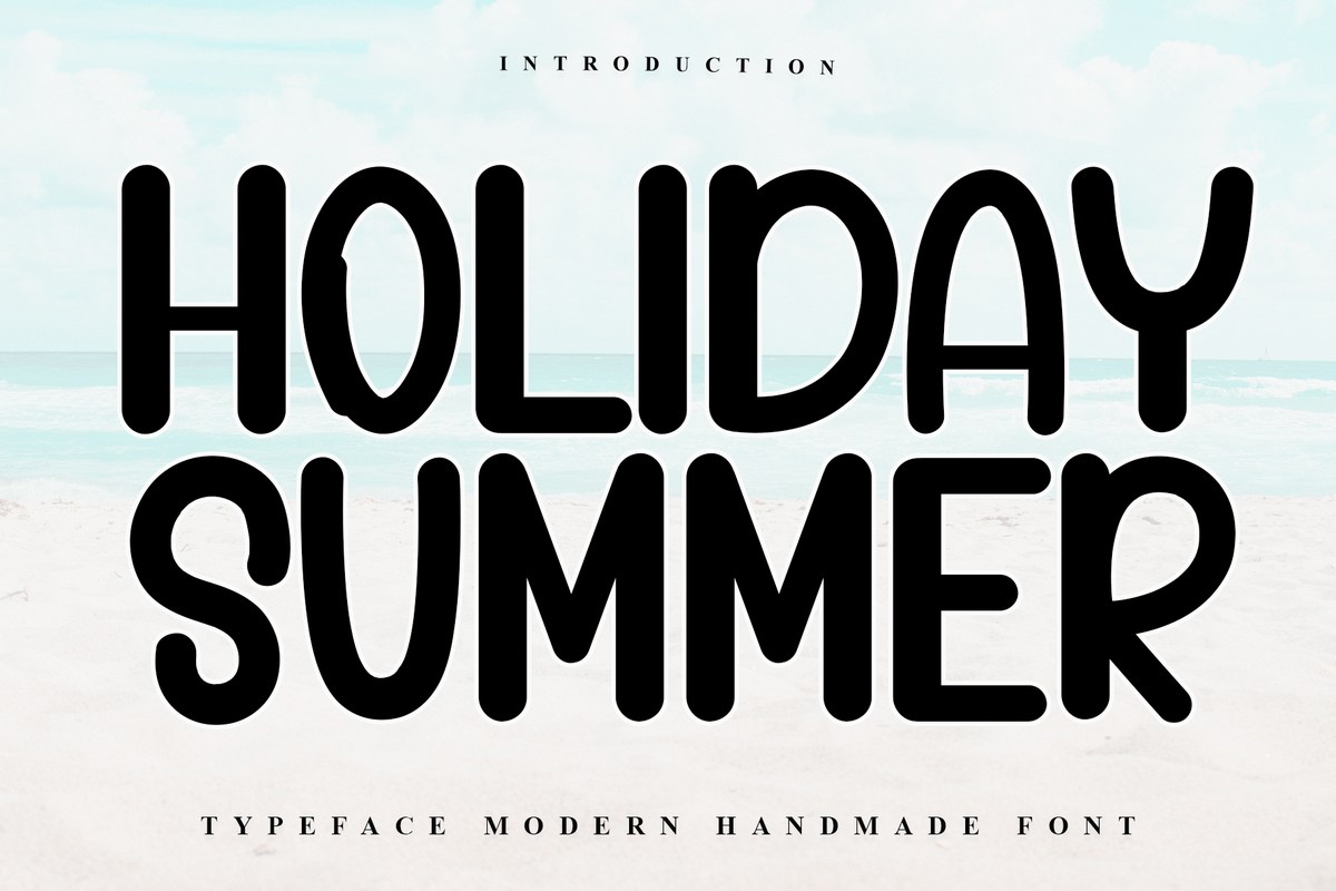 Beispiel einer Holiday Summer-Schriftart