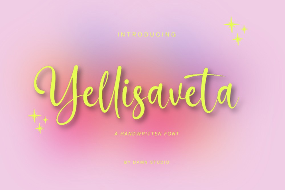 Beispiel einer Yellisaveta Regular-Schriftart