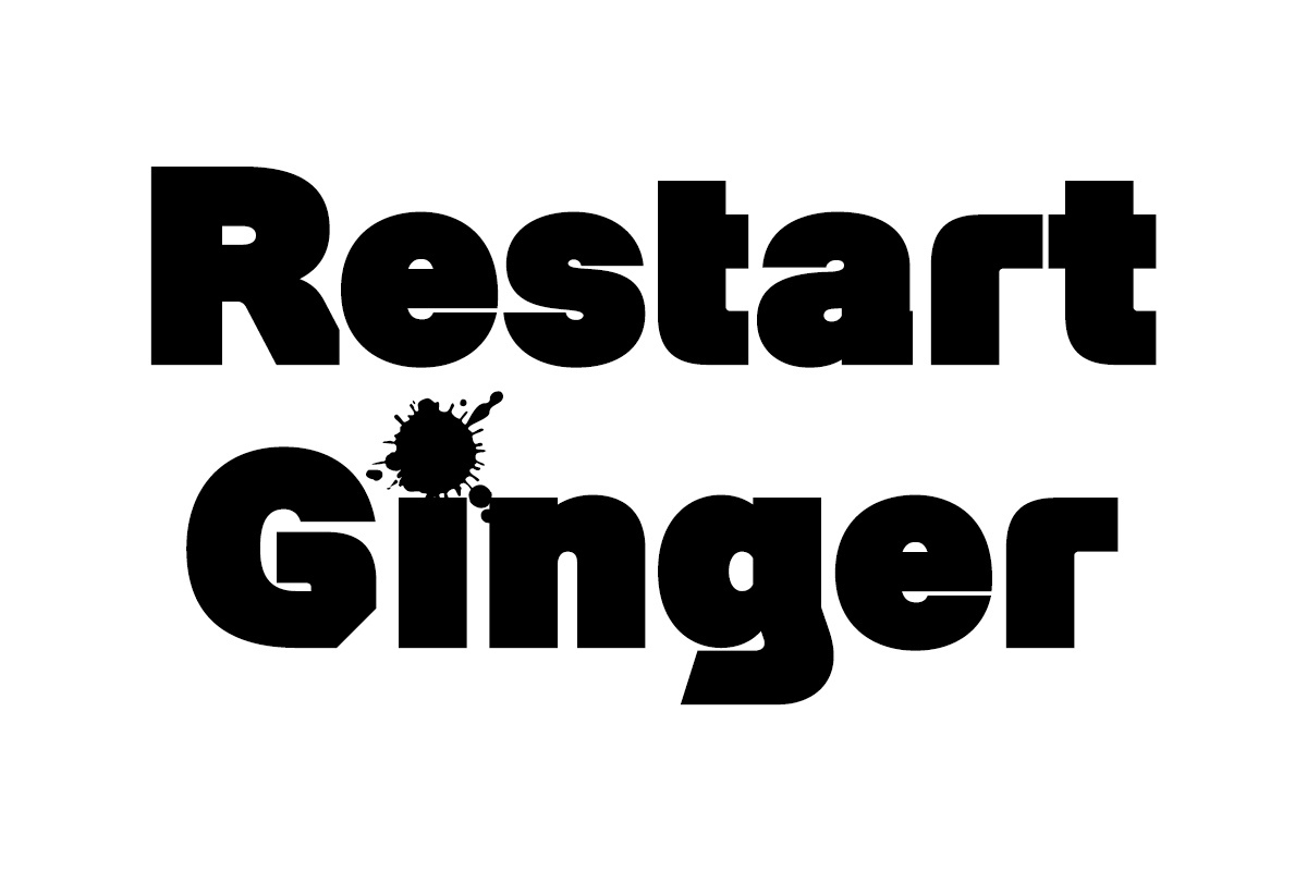 Beispiel einer Restart Ginger Bold-Schriftart