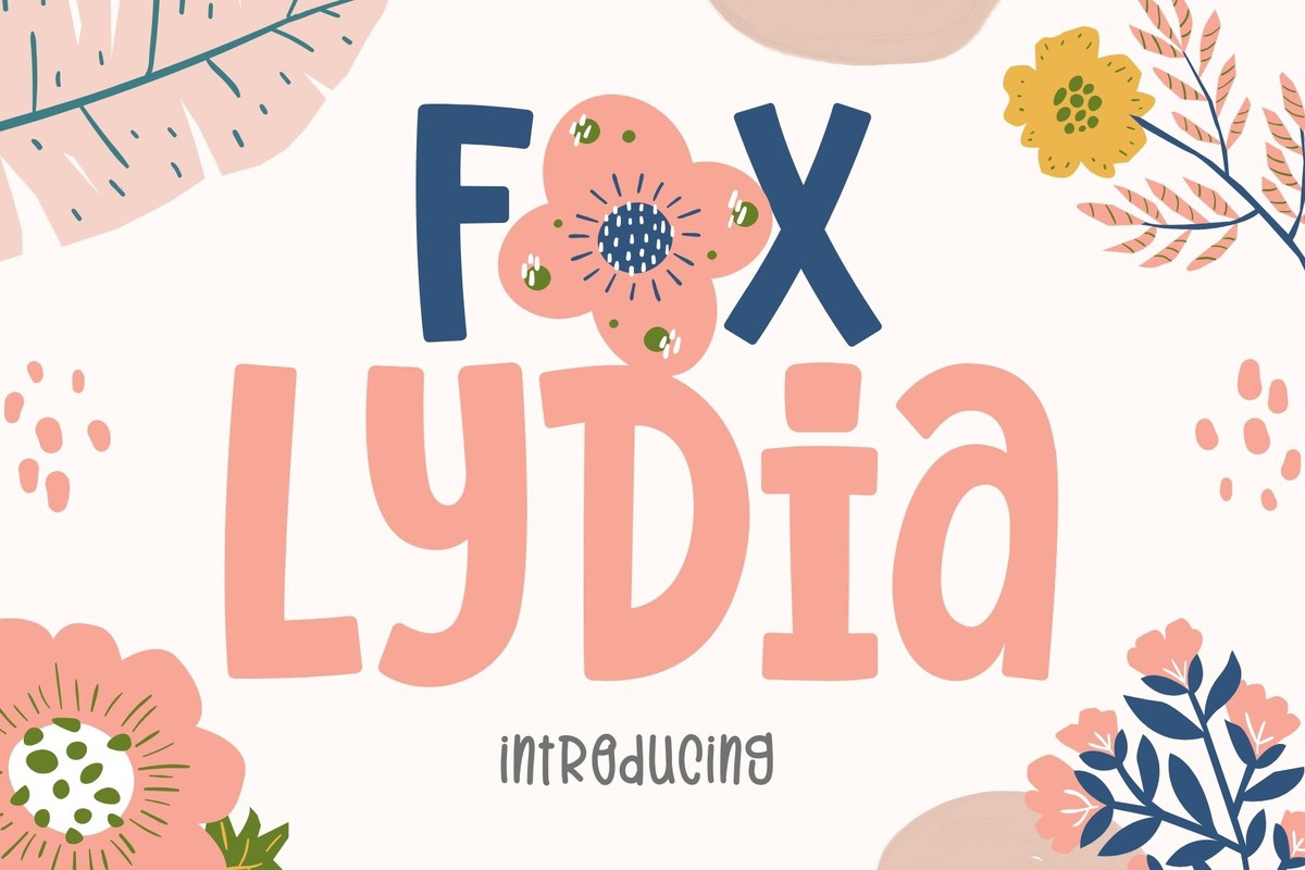 Beispiel einer Fox Lydia-Schriftart