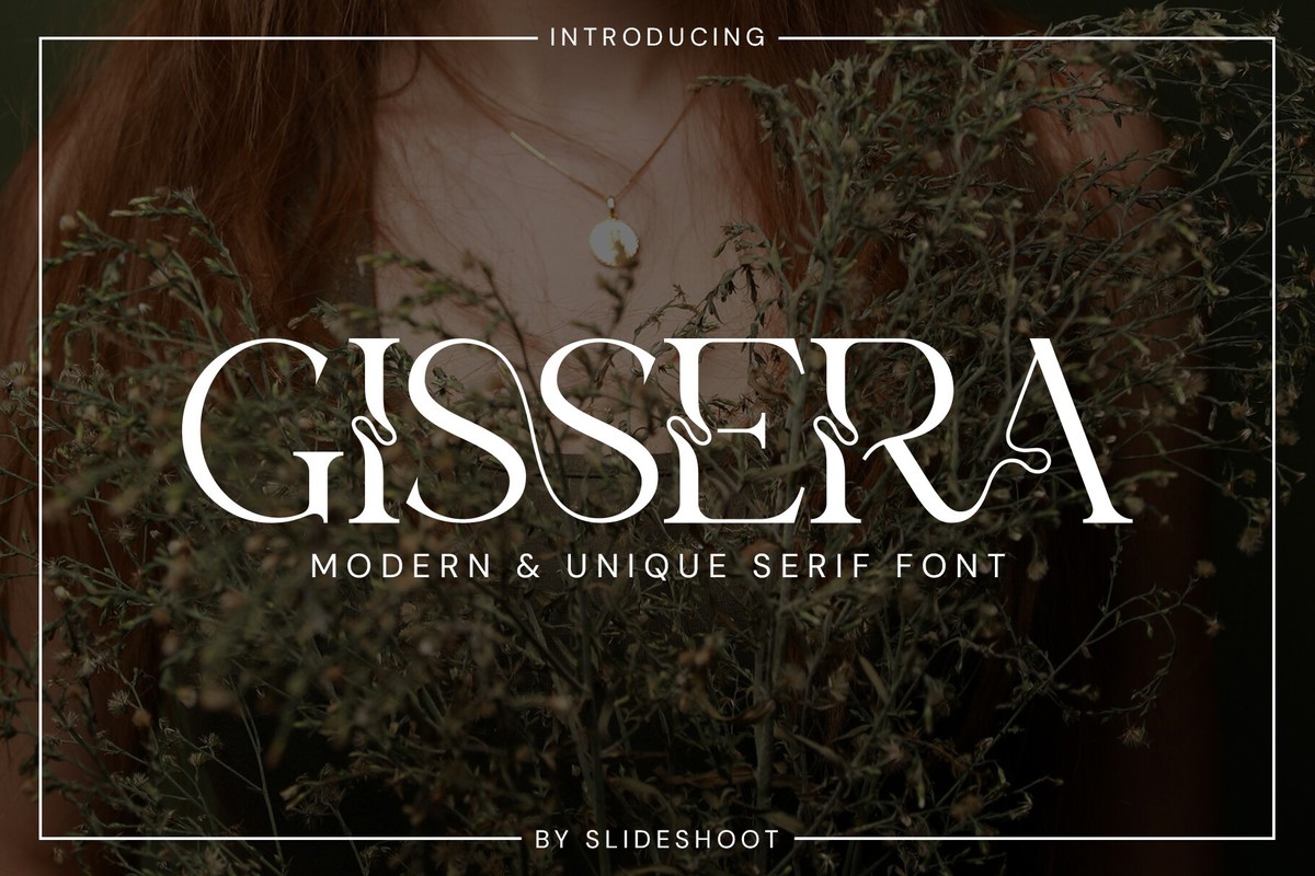 Beispiel einer Gissera-Schriftart