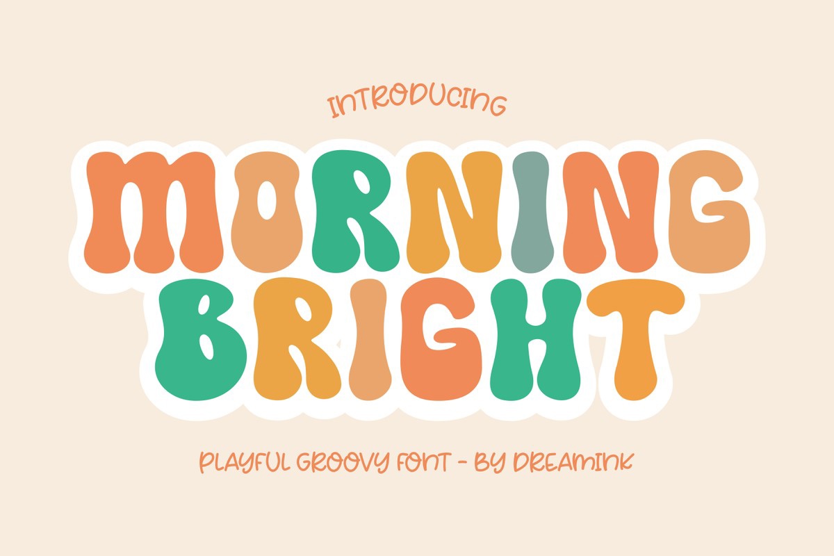 Beispiel einer Morning Bright-Schriftart