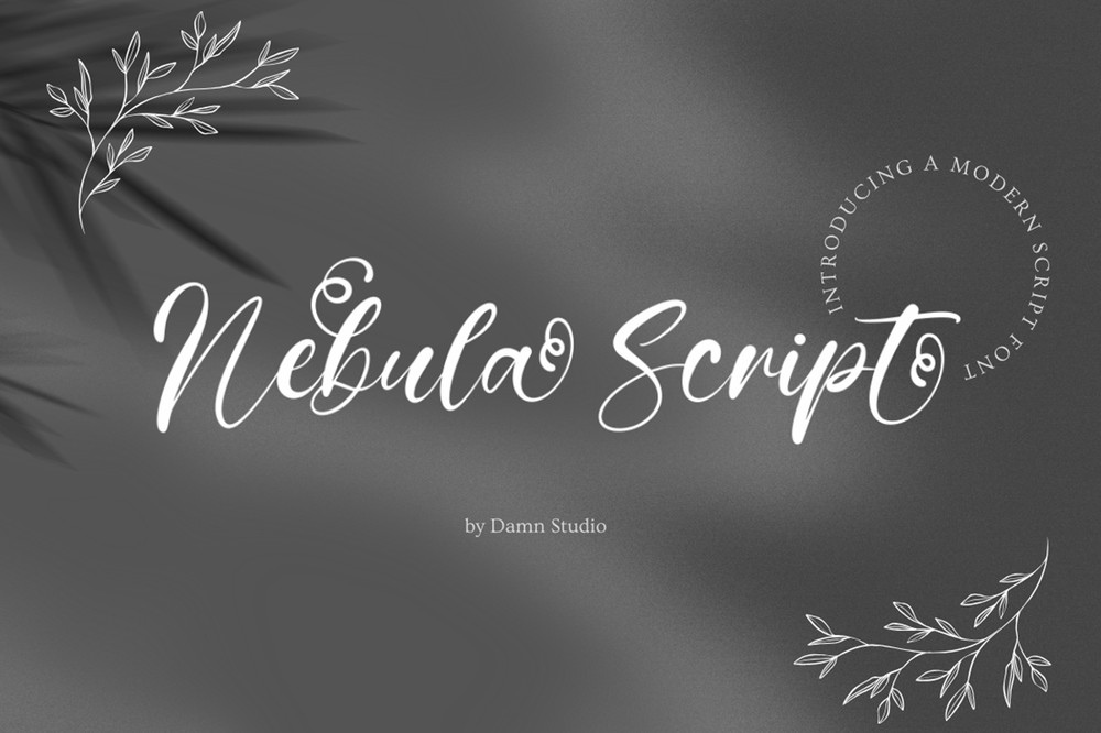 Beispiel einer Nebula Script-Schriftart