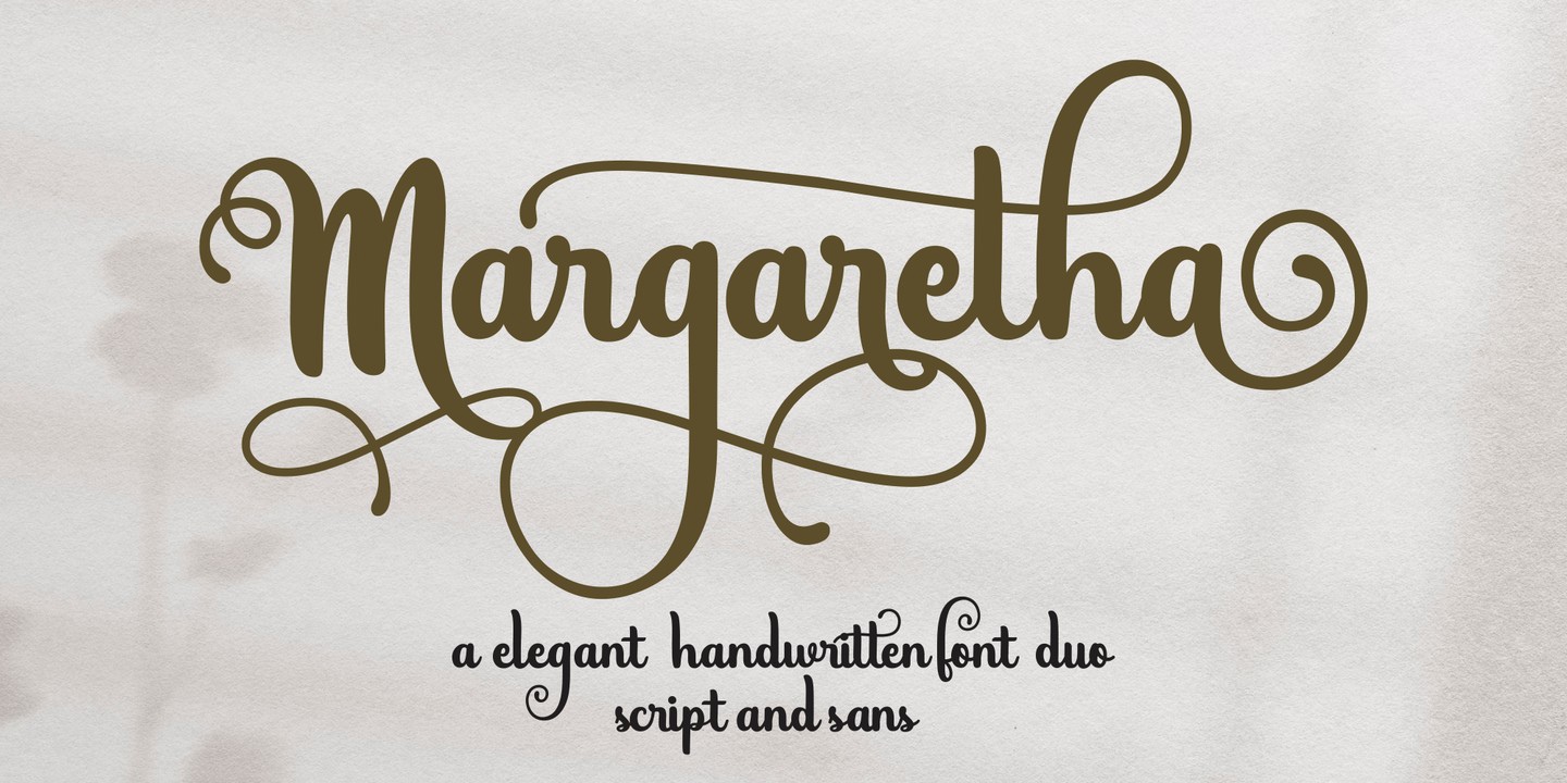 Beispiel einer Margaretha Sans-Schriftart