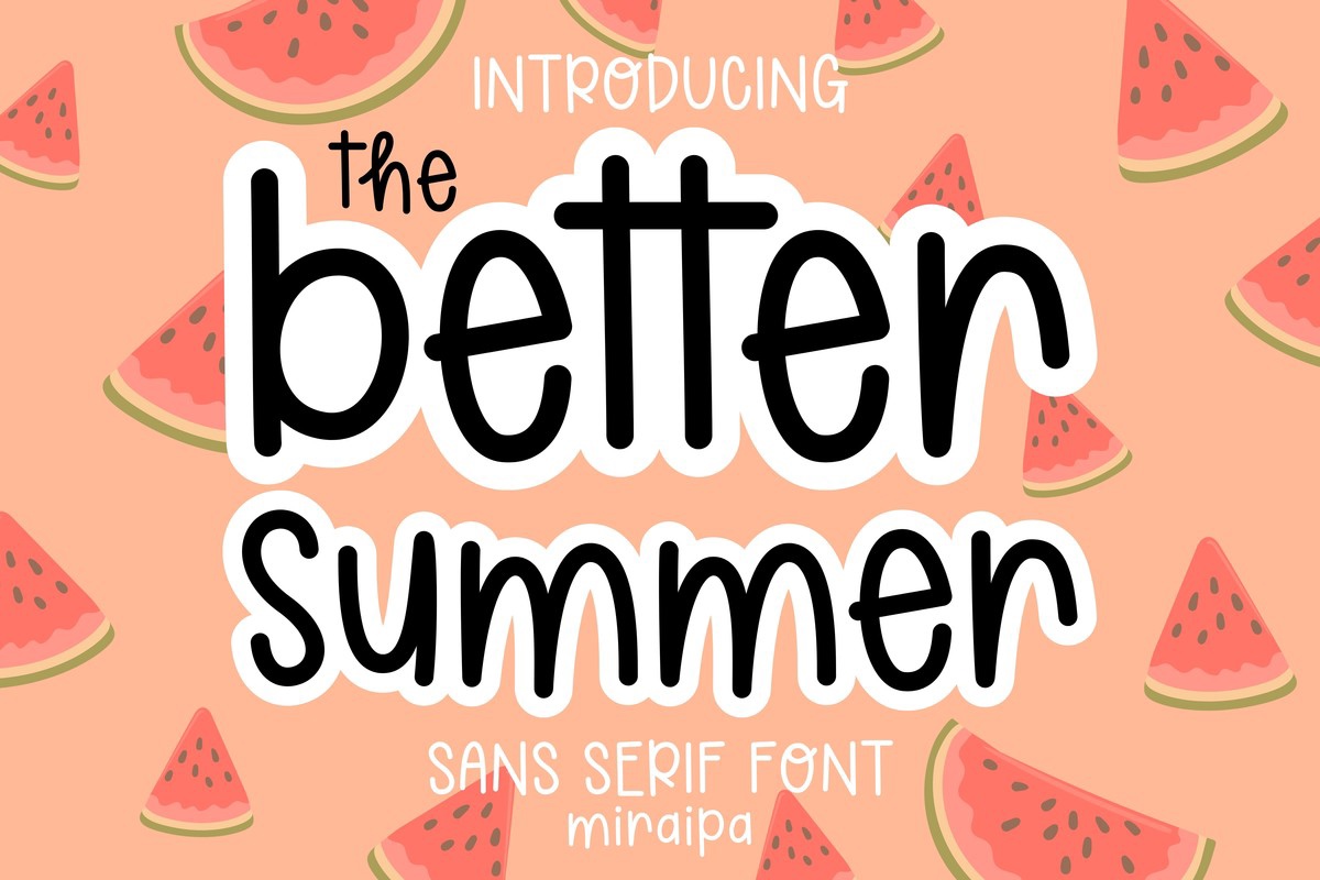 Beispiel einer Better Summer-Schriftart