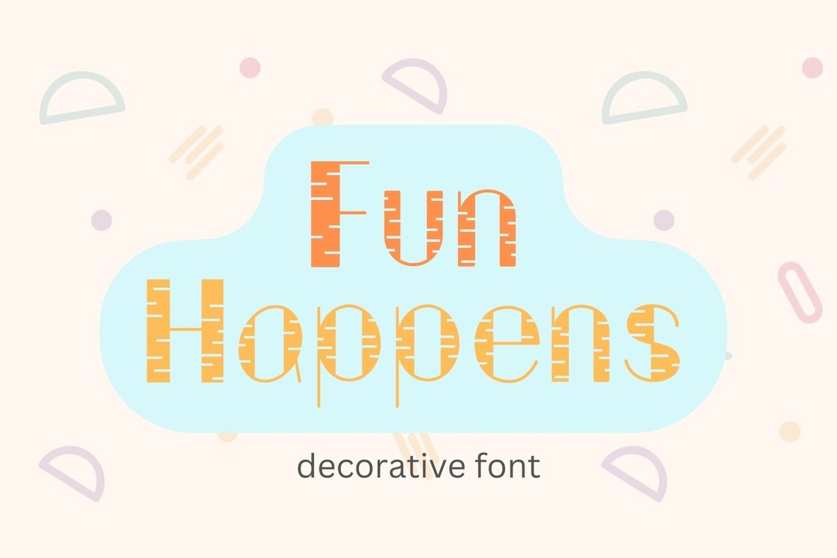 Beispiel einer Fun Happens Regular-Schriftart