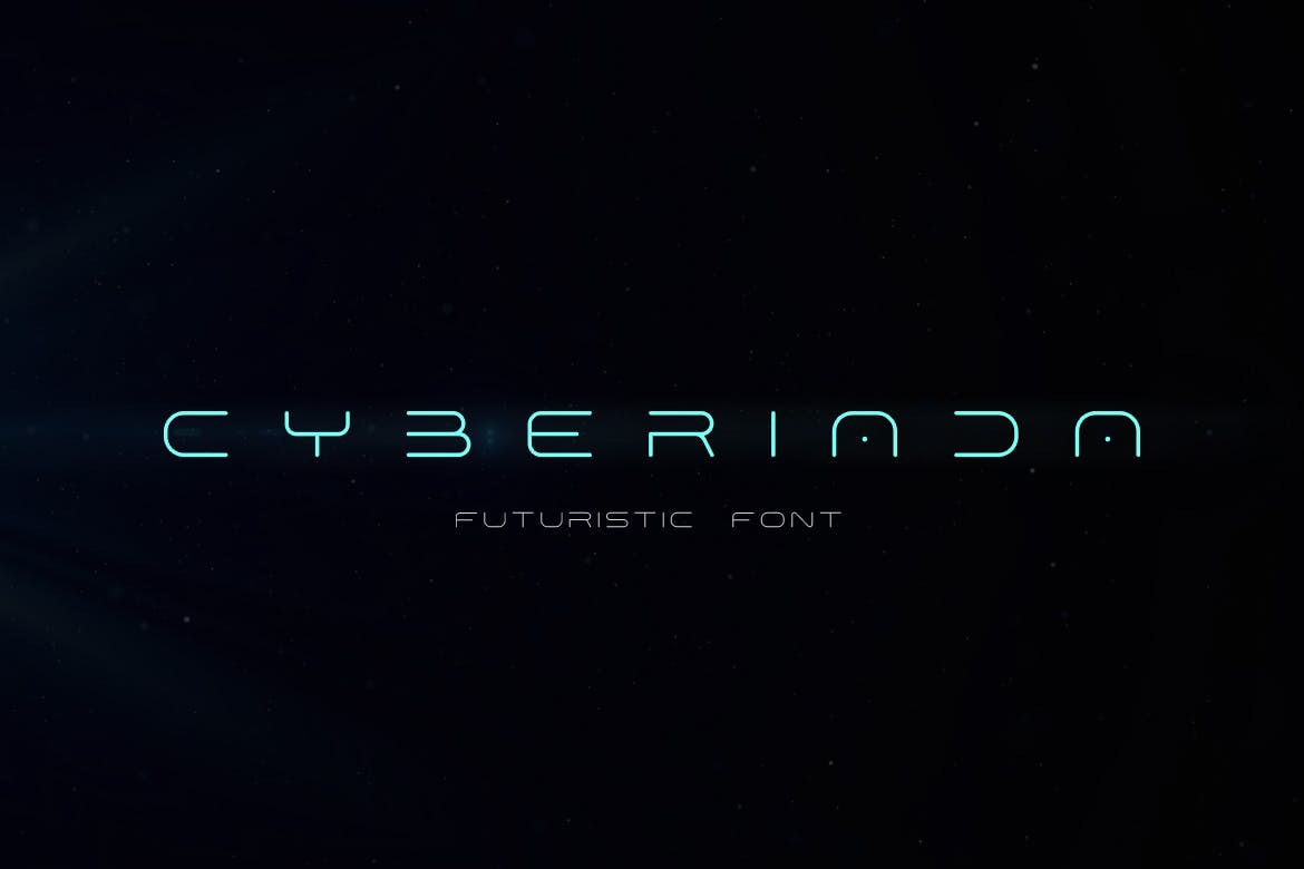 Beispiel einer Cyberiada Light-Schriftart