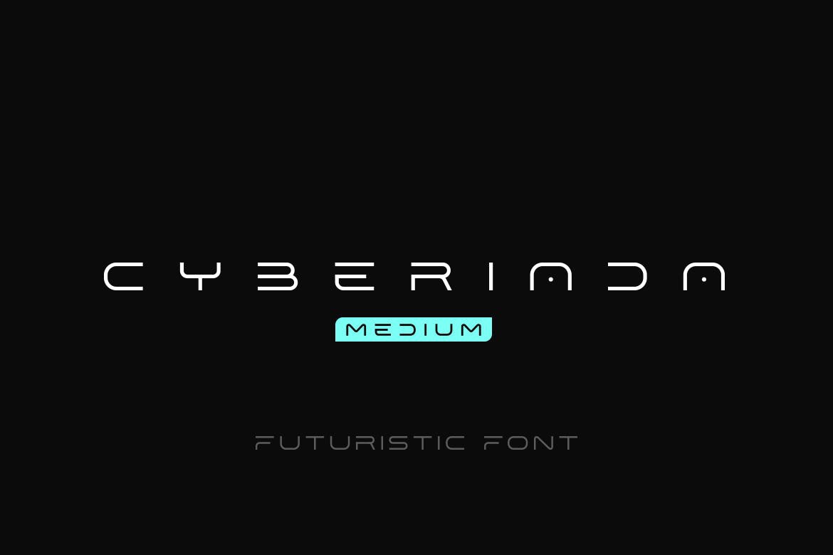 Beispiel einer Cyberiada Medium-Schriftart