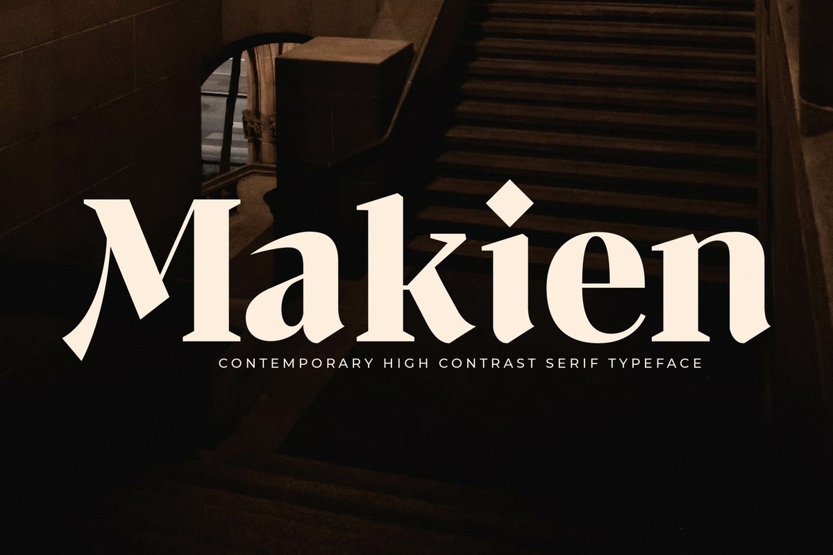 Beispiel einer Makien-Schriftart