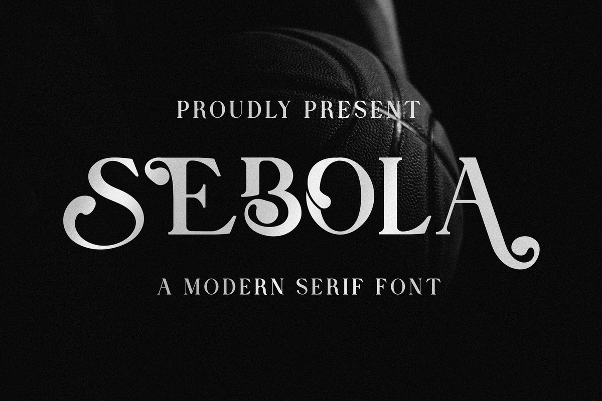 Beispiel einer Sebola-Schriftart