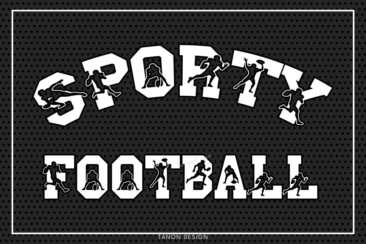 Beispiel einer Sporty Football-Schriftart