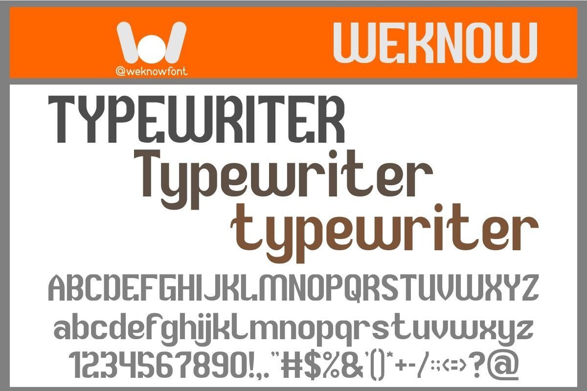 Beispiel einer Typewriter Bold Italic-Schriftart