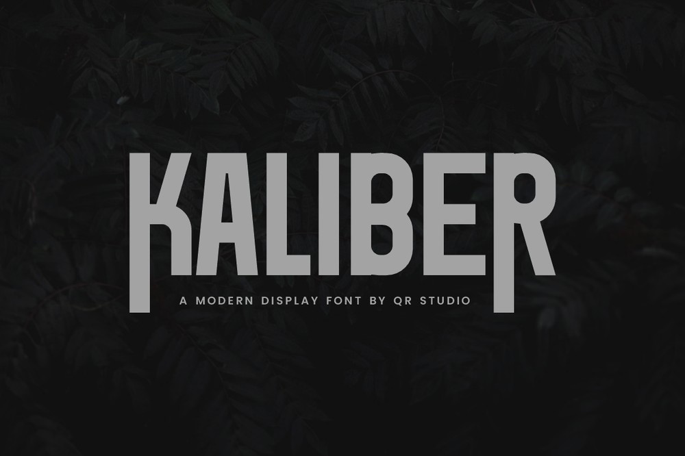 Beispiel einer Kaliber-Schriftart