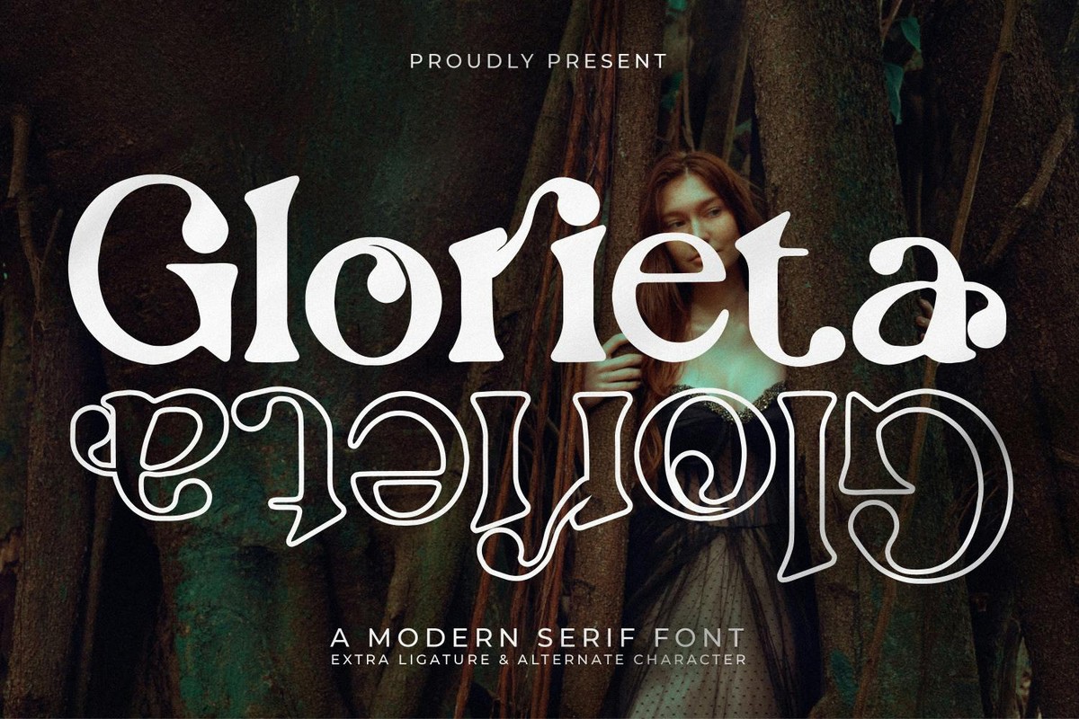 Beispiel einer Glorieta Regular-Schriftart