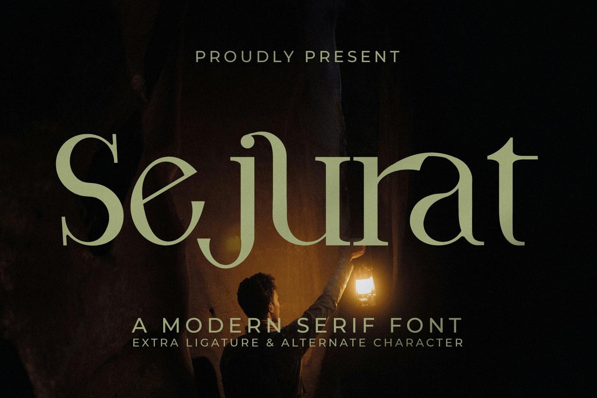 Beispiel einer Sejurat-Schriftart