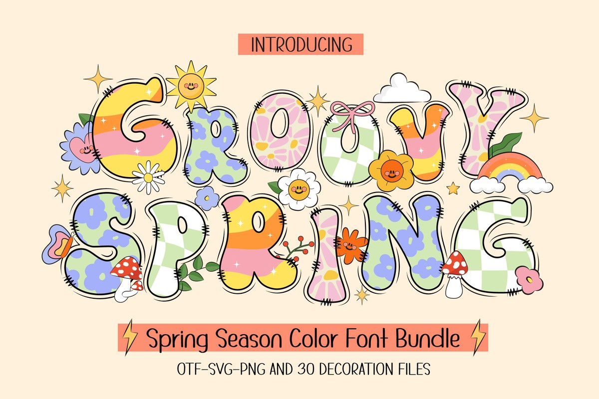 Beispiel einer Groovy Spring Wink-Schriftart