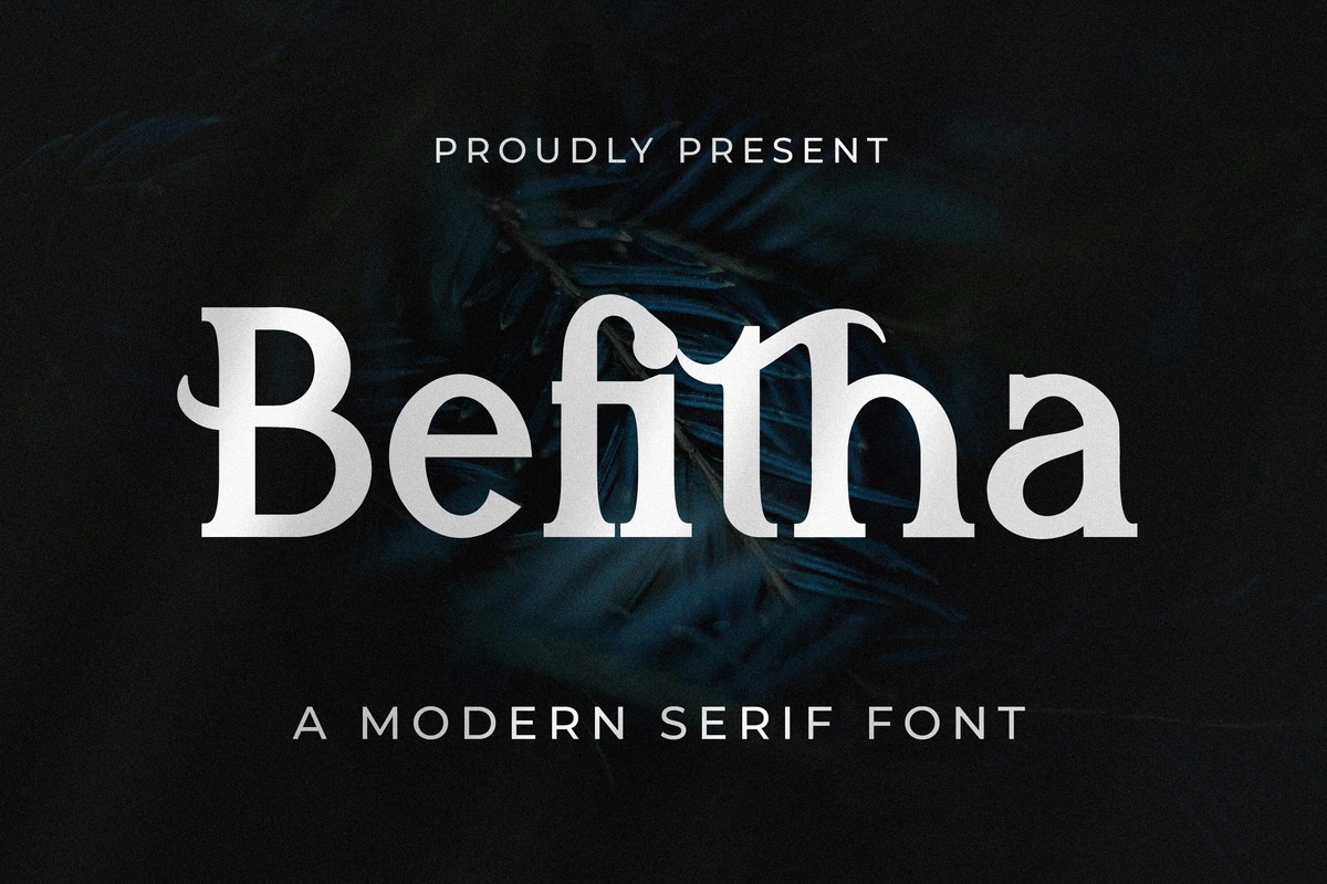 Beispiel einer Befitha-Schriftart