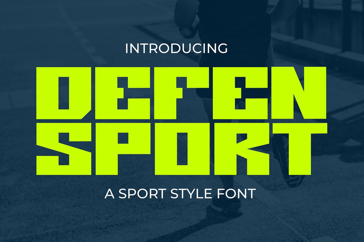 Beispiel einer Defen Sport Regular-Schriftart