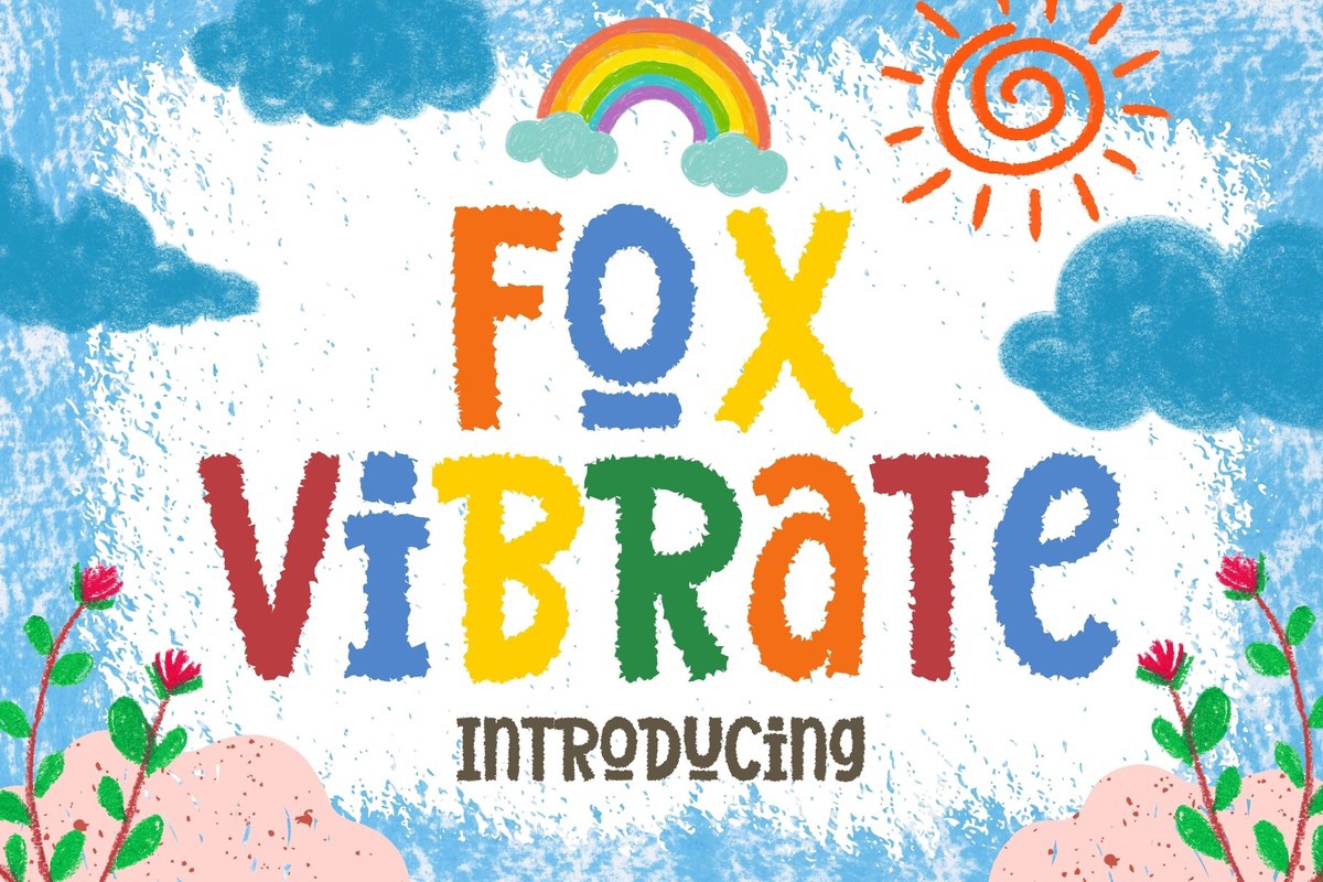 Beispiel einer Fox Vibrate-Schriftart