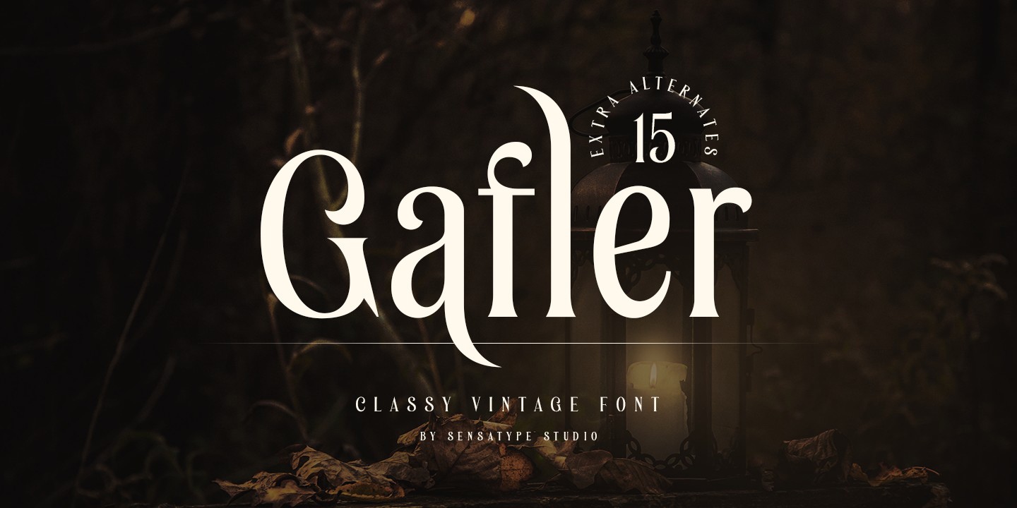 Beispiel einer Gafler-Schriftart