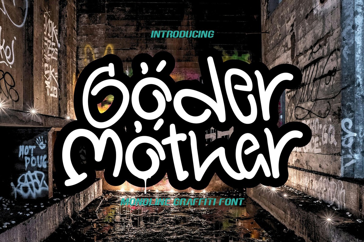 Beispiel einer Goder Mother-Schriftart