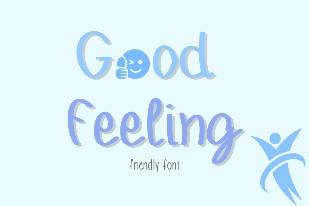 Beispiel einer Good Feeling Regular-Schriftart