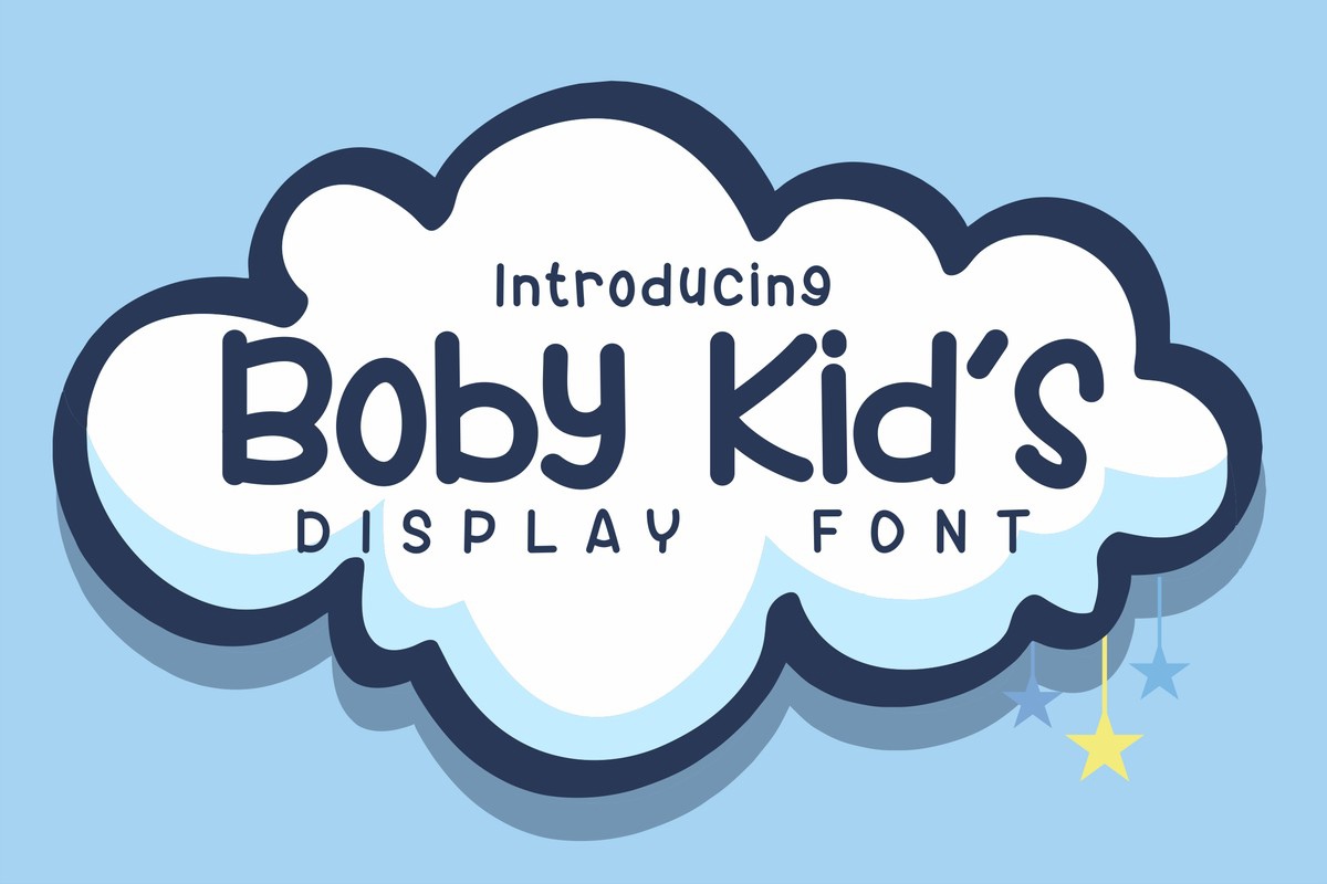 Beispiel einer Boby Kid's-Schriftart