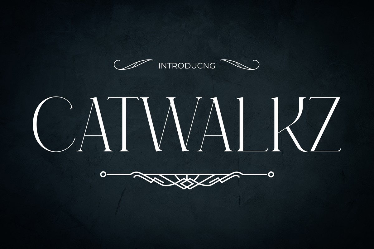 Beispiel einer Catwalkz Regular-Schriftart