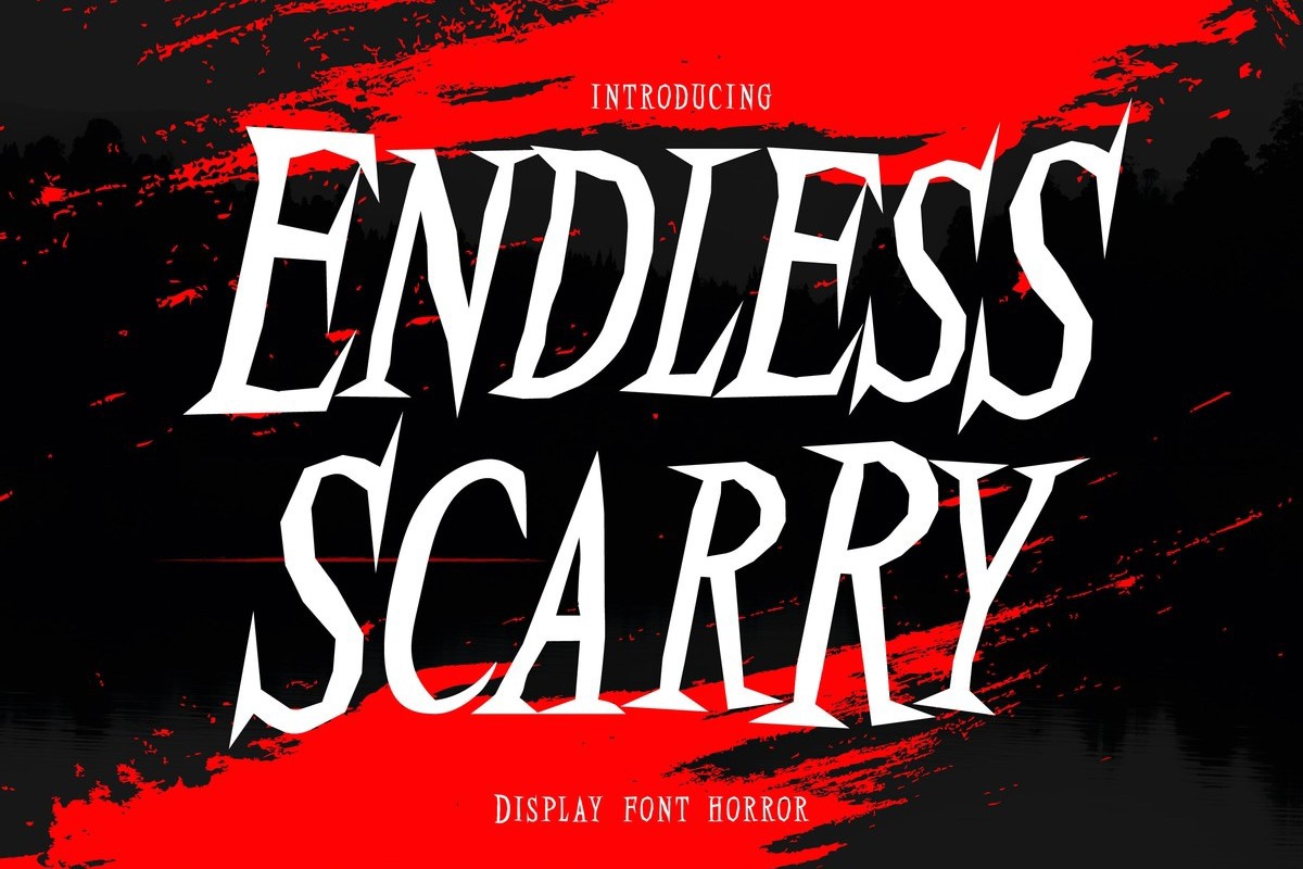 Beispiel einer Endless Scarry-Schriftart