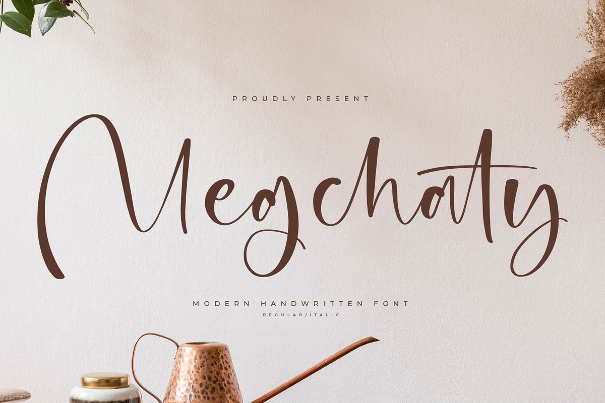 Beispiel einer Megchaty-Schriftart