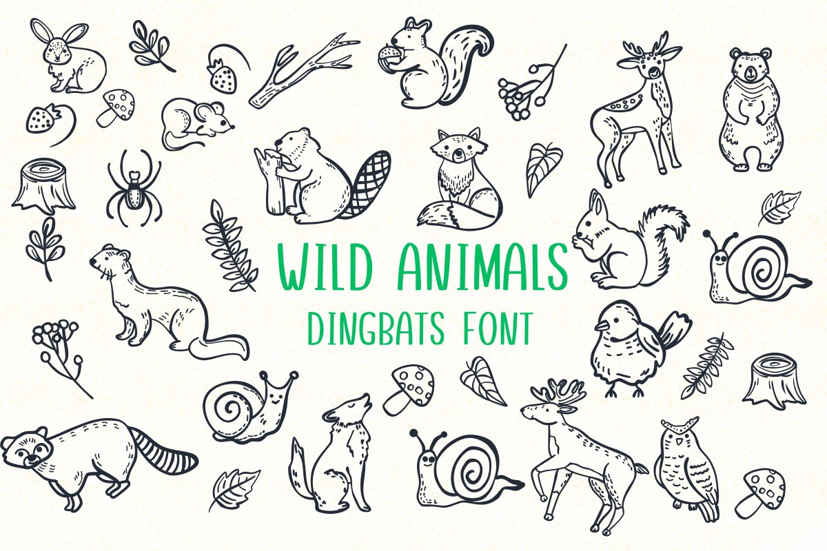 Beispiel einer Wild Animals Regular-Schriftart