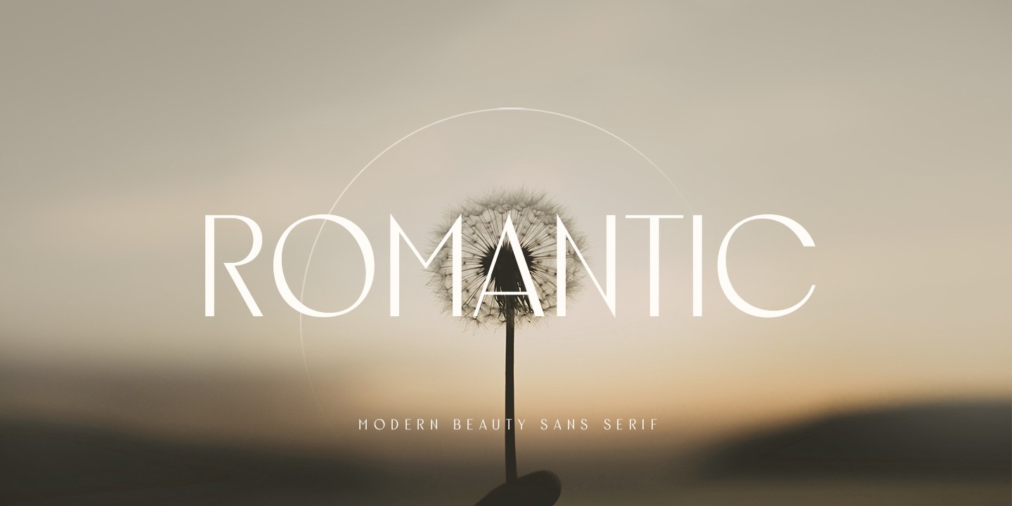 Beispiel einer Romantic-Schriftart