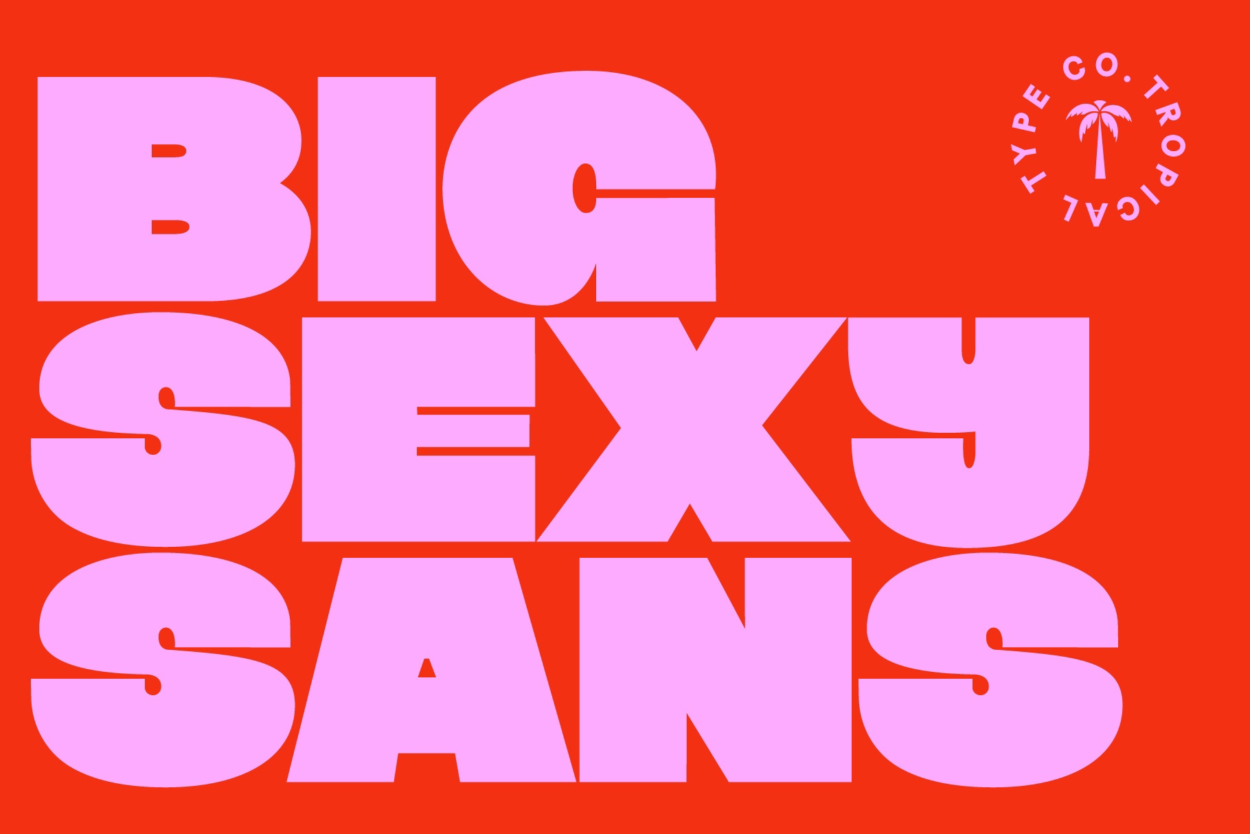 Beispiel einer Big Sexy Sans-Schriftart