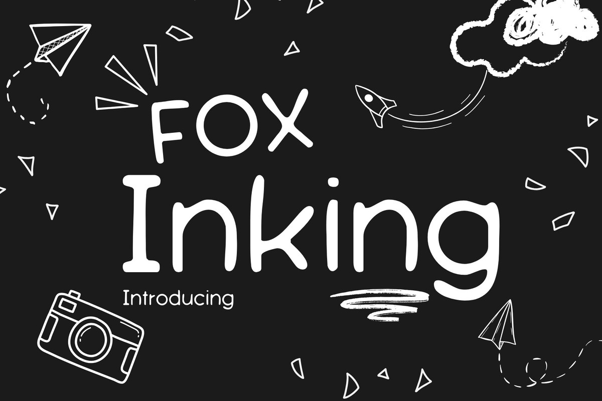 Beispiel einer Fox Inking Regular-Schriftart