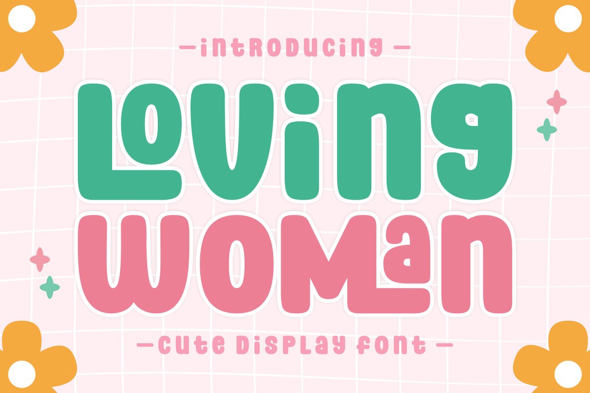 Beispiel einer Loving Woman Regular-Schriftart