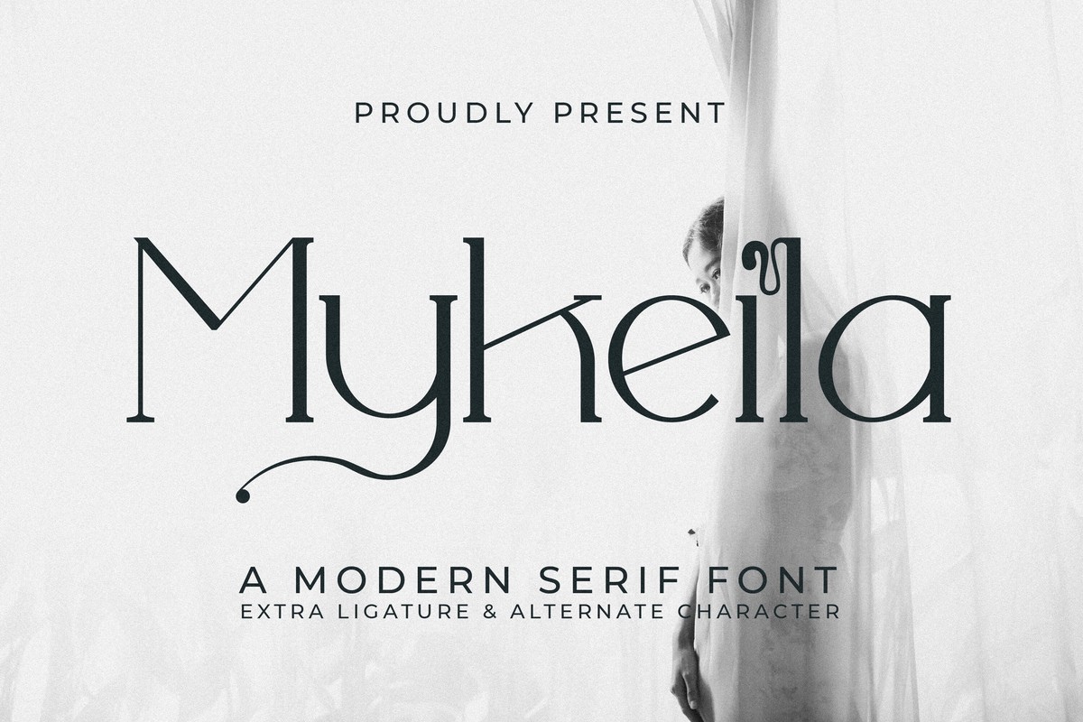 Beispiel einer Mykeila-Schriftart