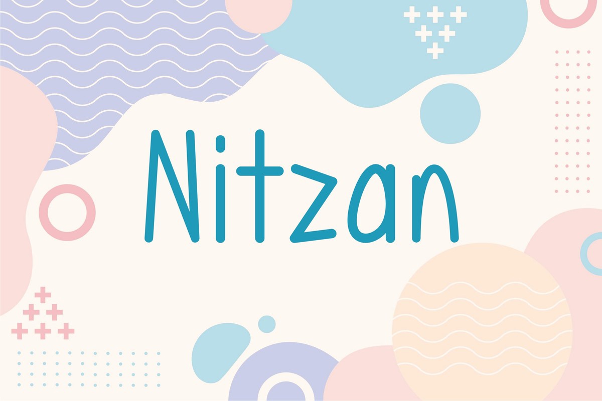 Beispiel einer Nitzan-Schriftart