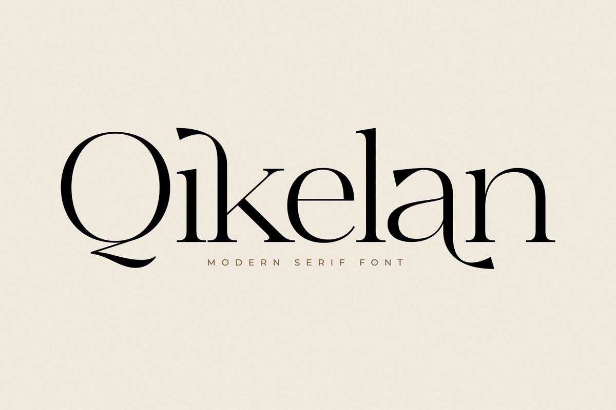 Beispiel einer Qikelan-Schriftart