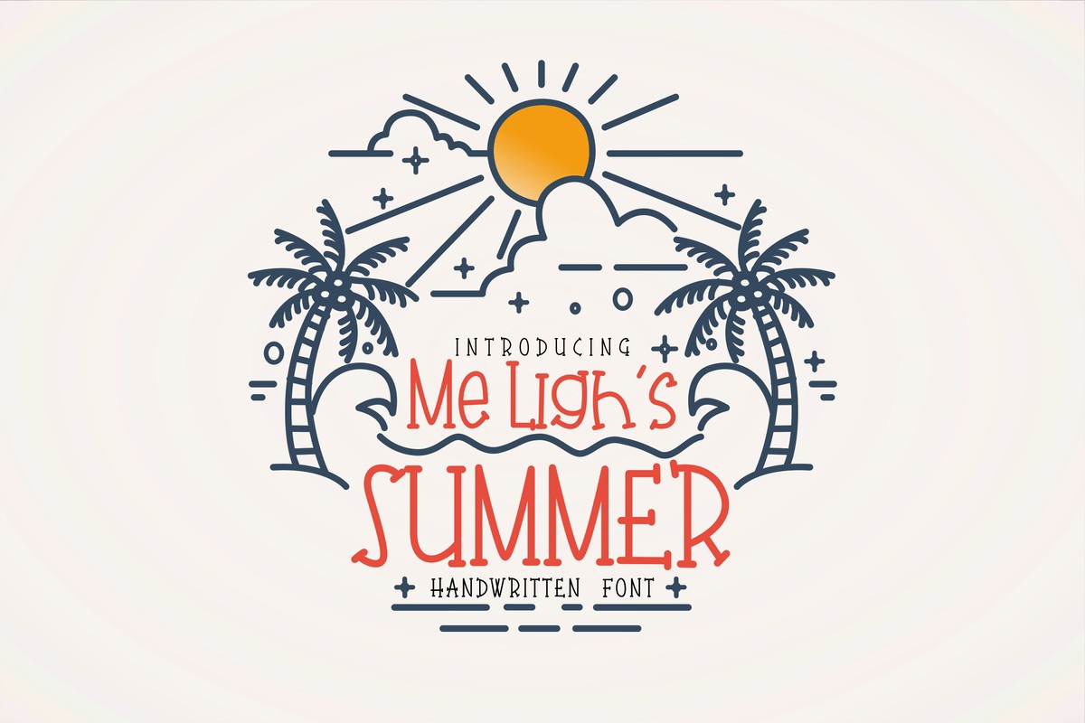 Beispiel einer Me Lighs Summer Regular-Schriftart