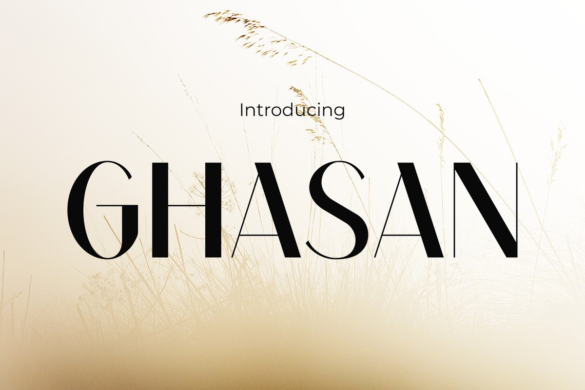 Beispiel einer Ghasan-Schriftart