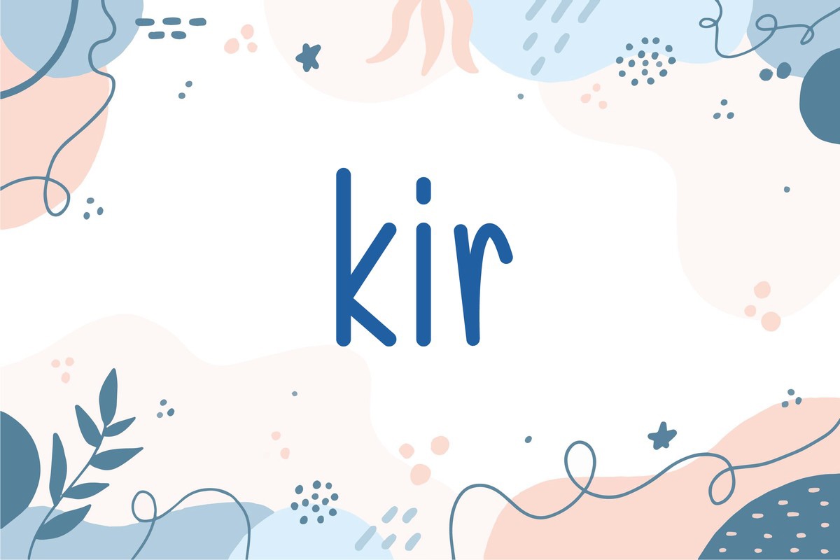 Beispiel einer Kir Regular-Schriftart