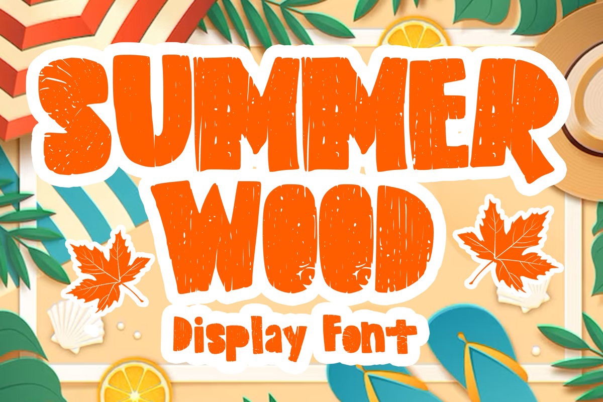 Beispiel einer Summer Wood Regular-Schriftart